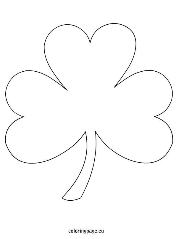 Leaf clover colorg page st patricks crafts st patrick day activities st patricks day crafts for kids