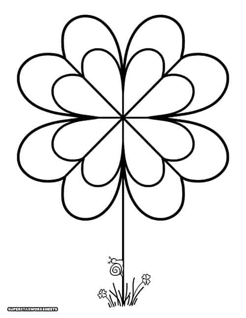 Shamrock coloring pages