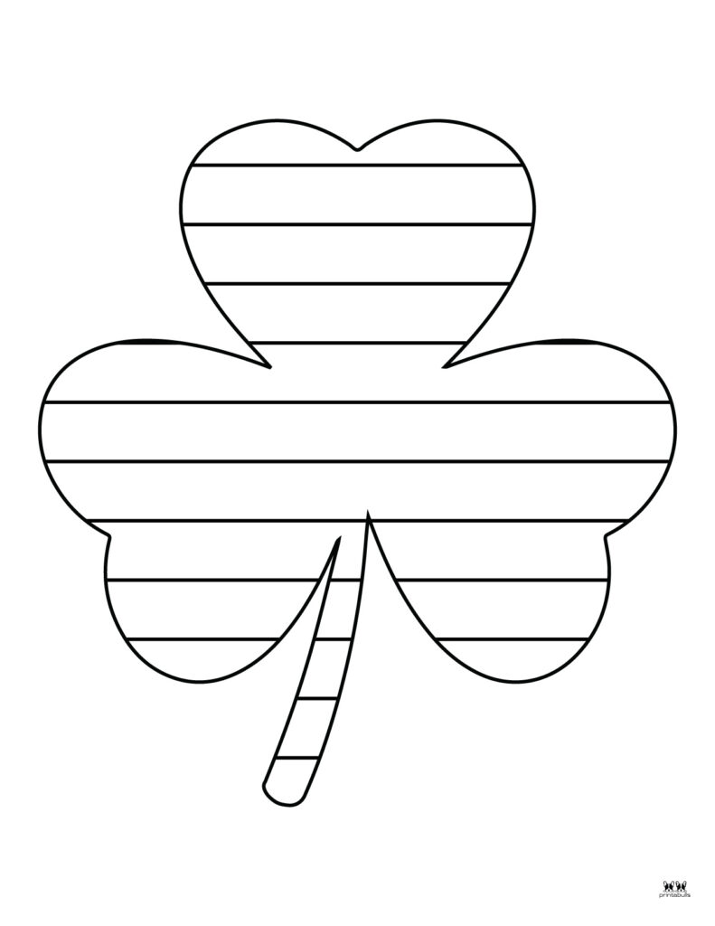 Shamrock templates coloring pages