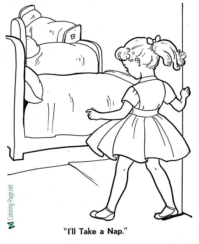 Goldilocks and the three bears coloring pages