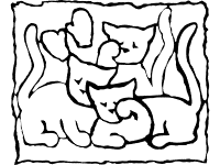 Three little kittens coloring pages and printable activities