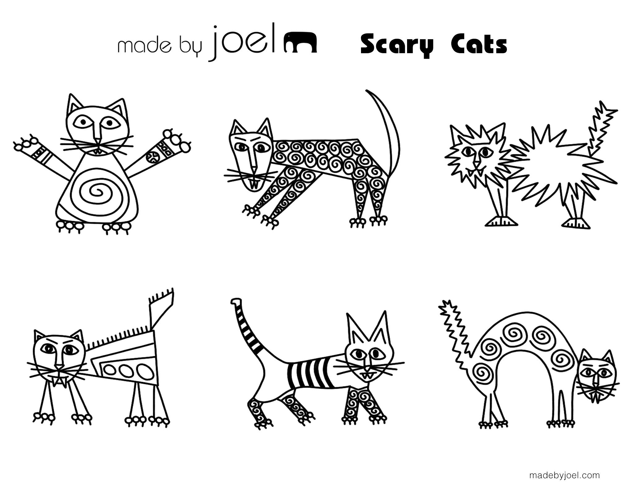 Free coloring sheets â made by joel