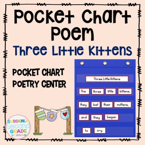 Pocket chart poem three little kittens nursery rhyme made by teachers