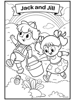 Nursery rhymes free coloring pages