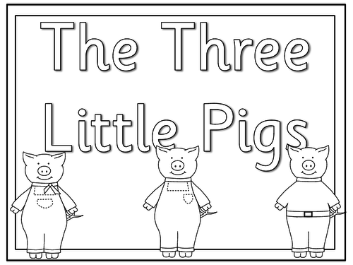 The three little pigs story pack