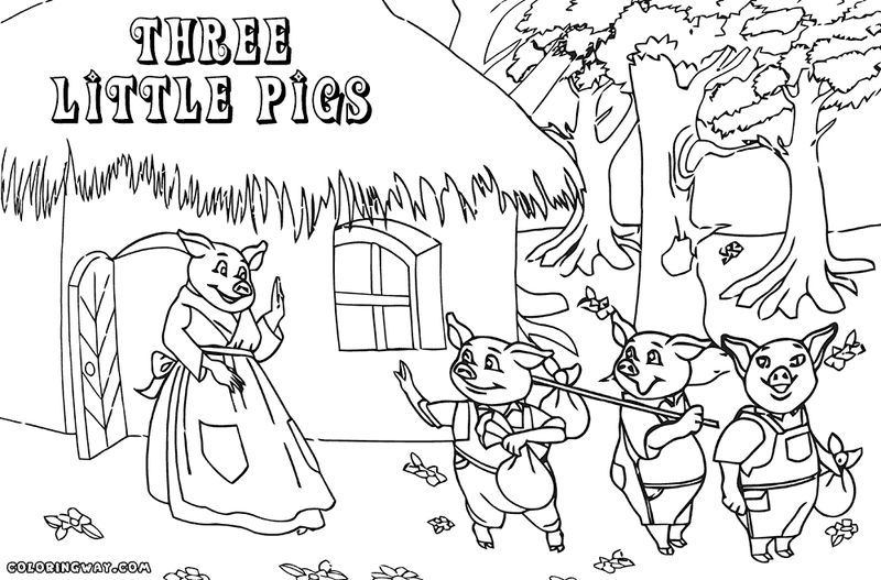 Cute pig coloring pages pdf