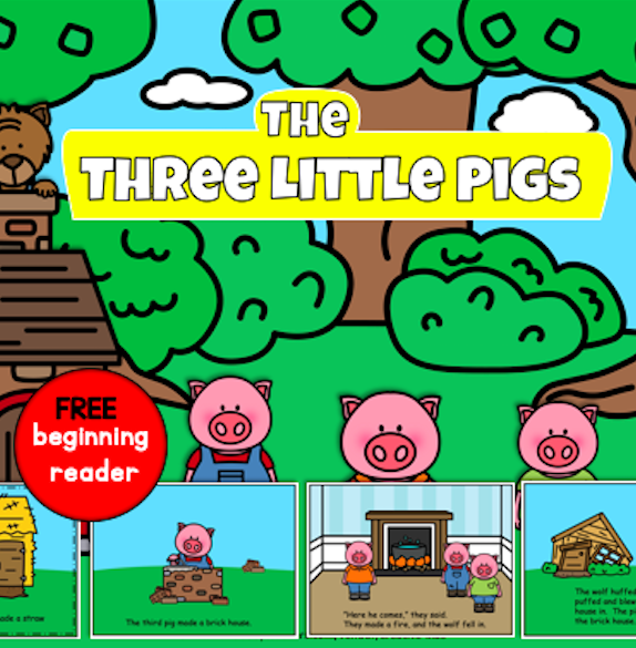 Three little pigs pdf story made by teachers