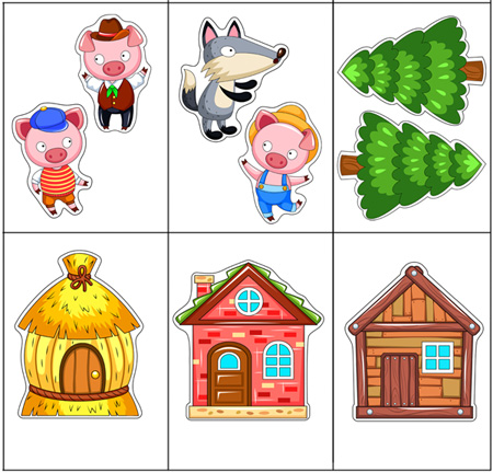 Three little pigs printables