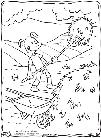 Three little pigs coloring pages â tims printables