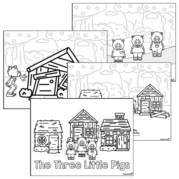 Three little pigs oral retell booklet