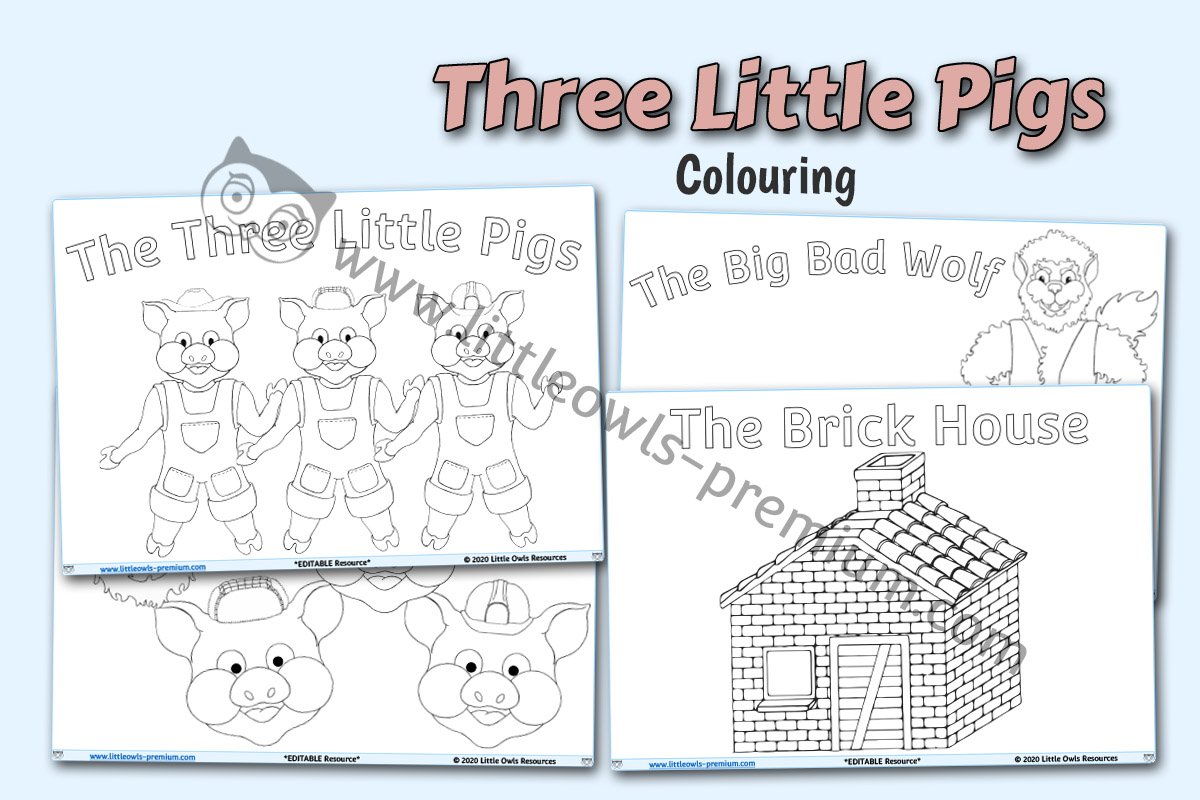 Free and premium the three little pigs traditional tale early years eyfs editable printable resourcesactivities â little owls resources