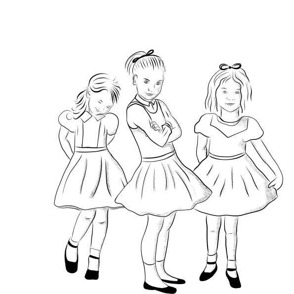 Entry by tabeab for drawing needed for three sisters in dresses