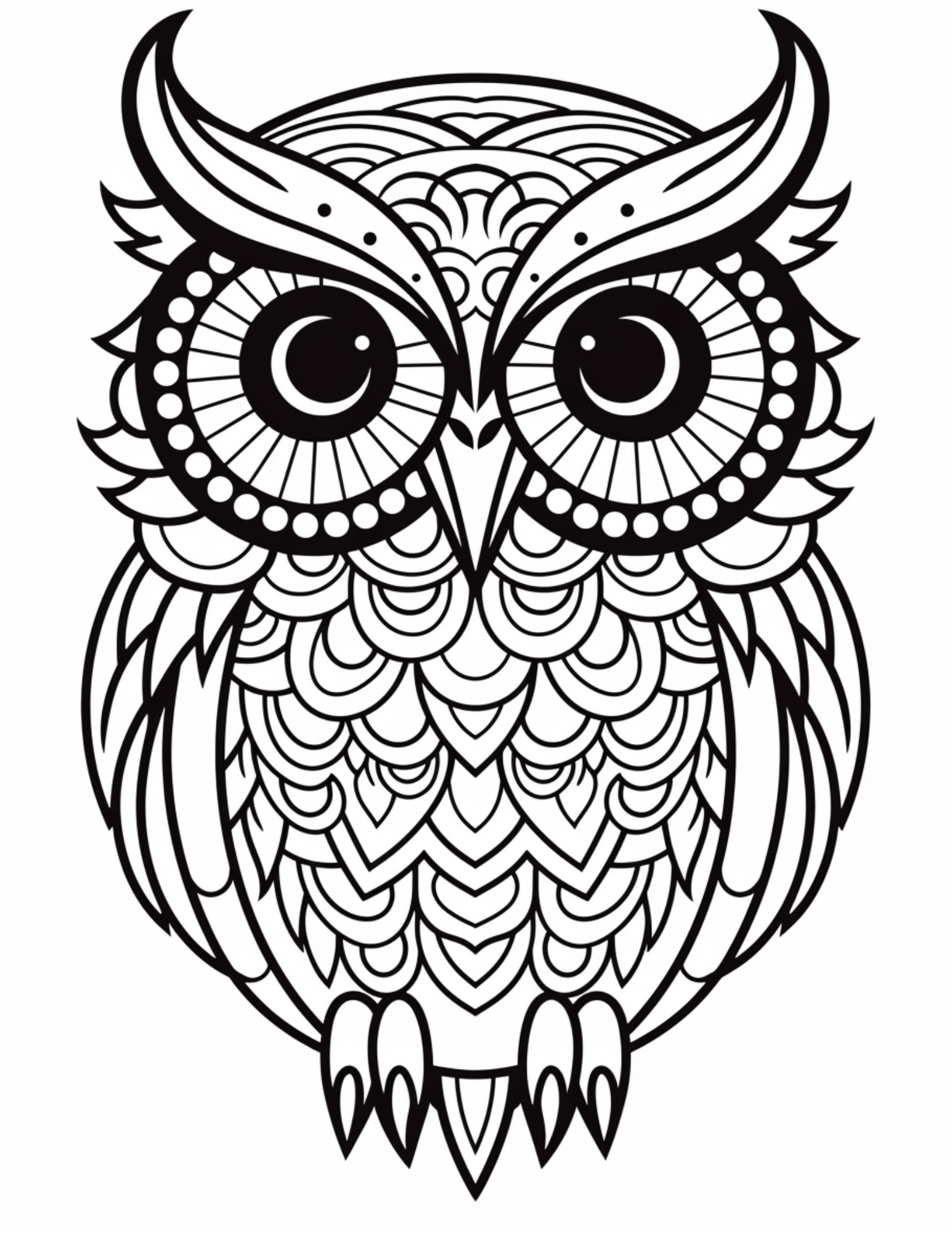 Owl coloring pages