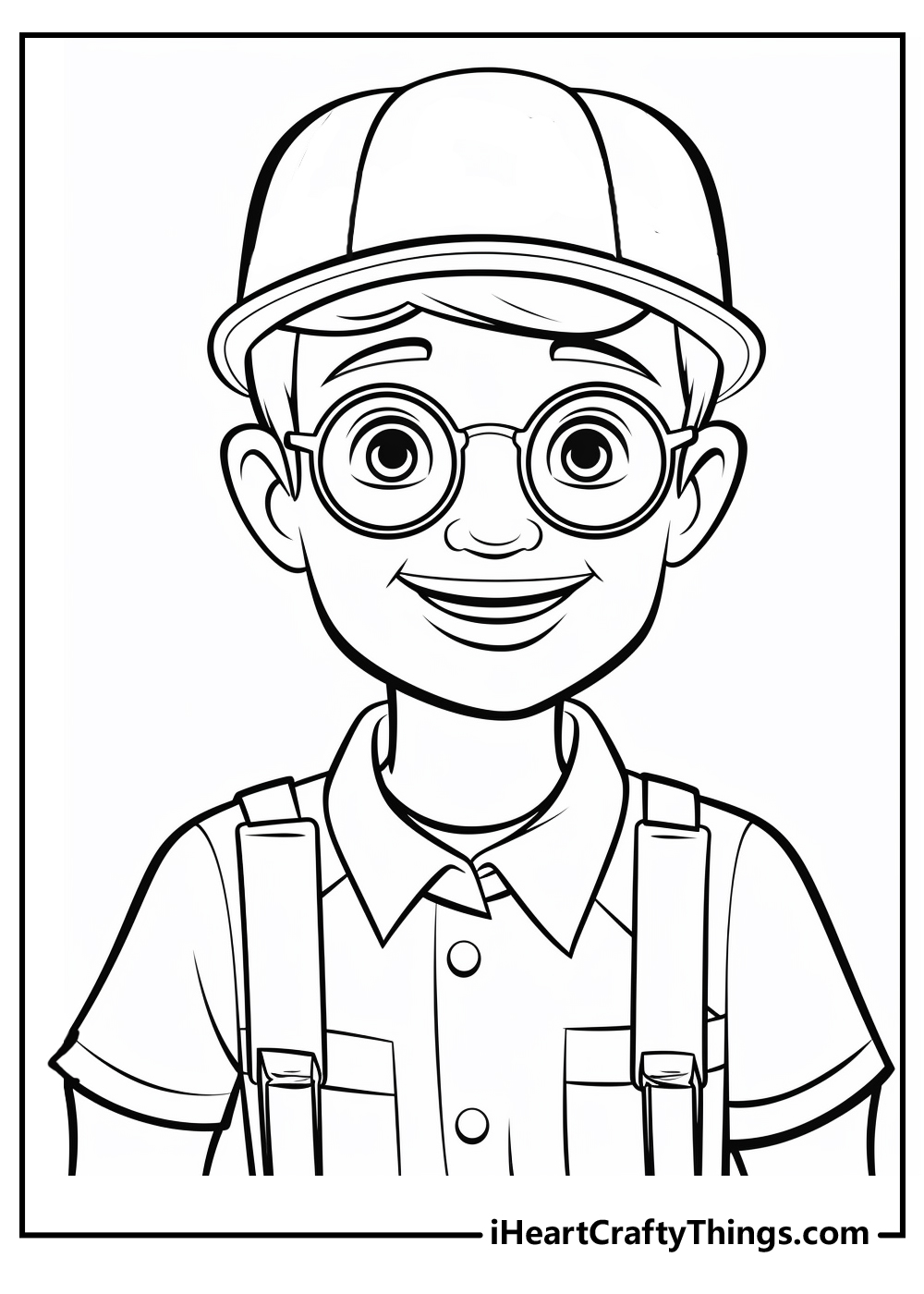 Blippi character coloring pages free printables