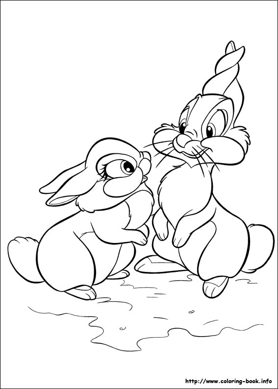 Bambi coloring picture