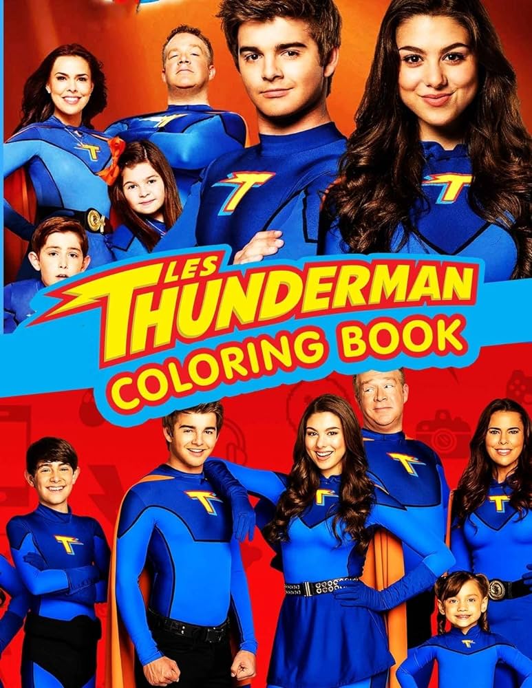 The thundermans coloring book a cool coloring book for fans of the thundermans lot of designs to color relax and relieve stress great gift for the thundermans lovers by jayden olivia