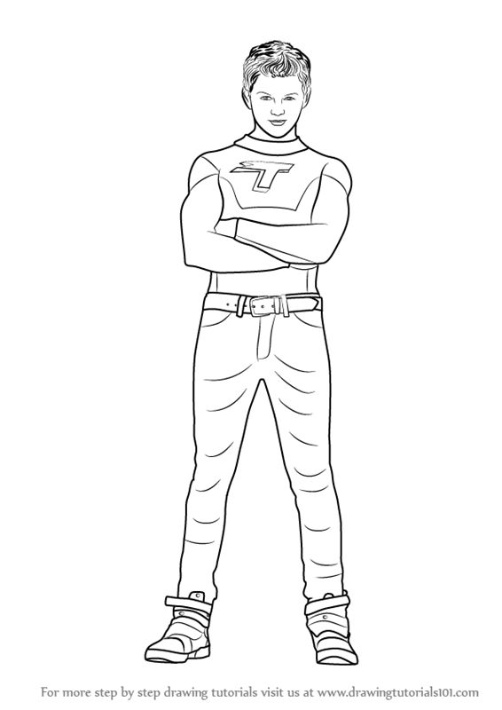 How to draw max thunderman from the thundermans