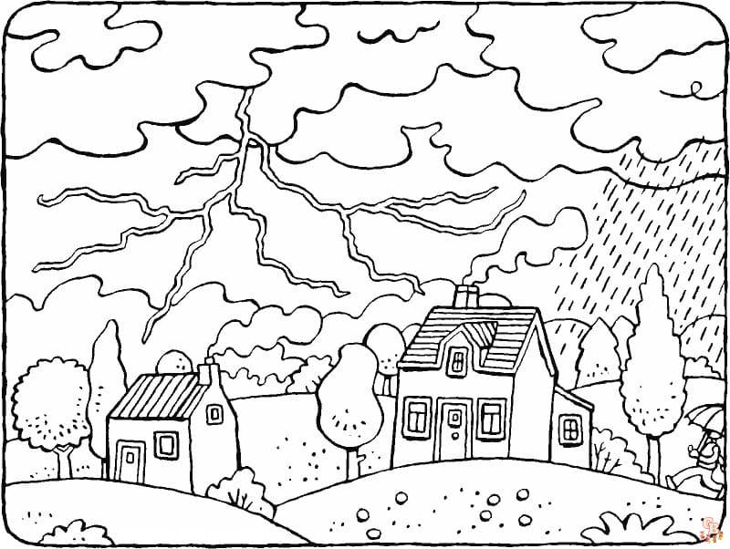 Storm coloring pages