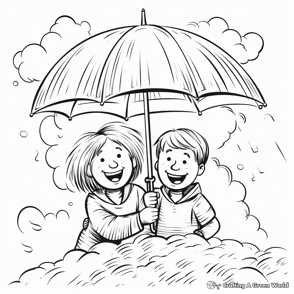 Thunderstorm coloring pages