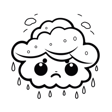 Thunderstorm outline png transparent images free download vector files