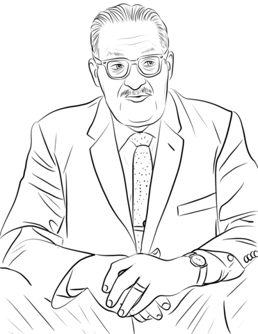 Thurgood marshall coloring page free printable coloring pages