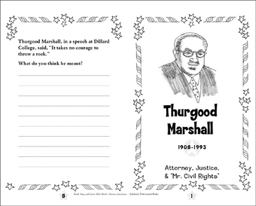 Thurgood marshall famous american printable mini