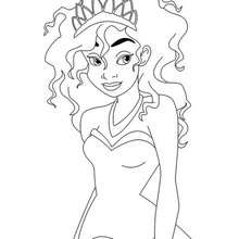 Beautiful tiana coloring pages