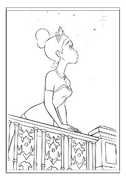 Keep your kids entertained with printable princess and the frog coloring pages