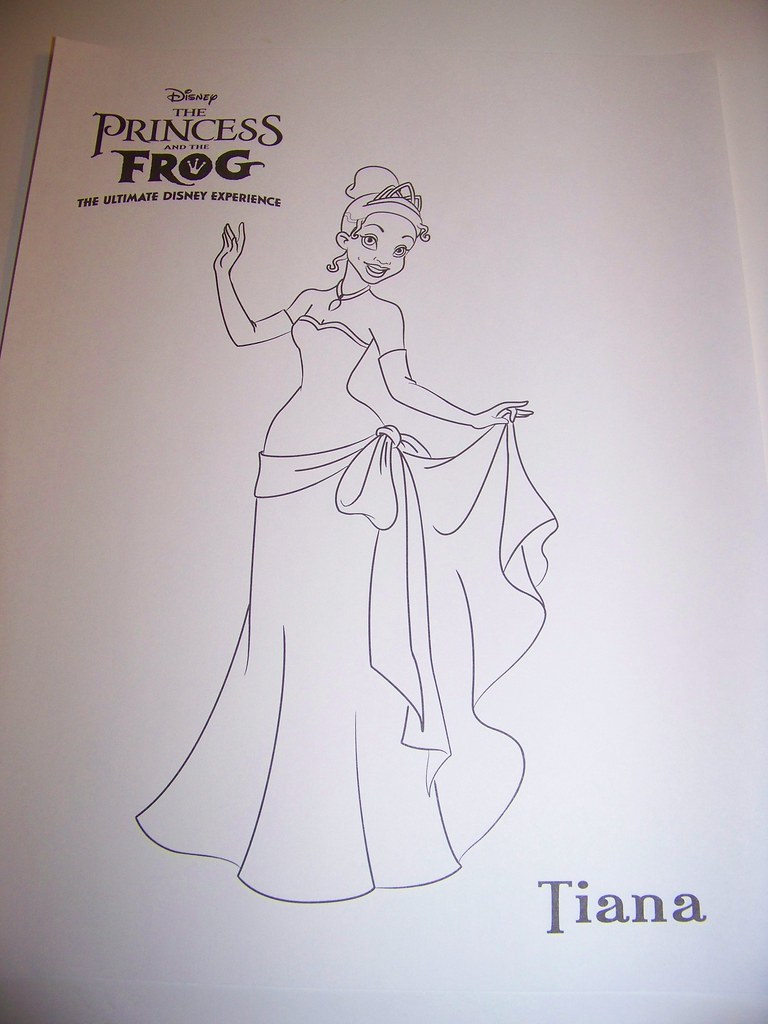 Tiana coloring page available at the ultimate disney experâ