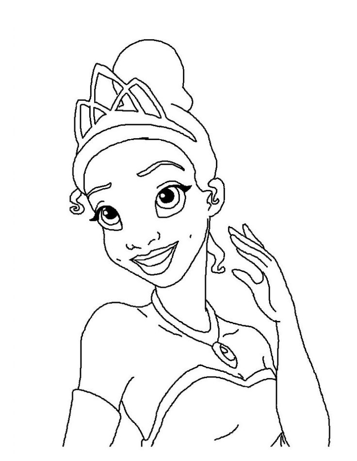 Free printable princess tiana coloring pages for kids disney coloring pages princess coloring pages frog coloring pages