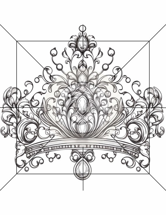 Tiara jewelry coloring pages jewellery jewelry coloring book adults kids teen grayscale coloring book printable pdf instant download