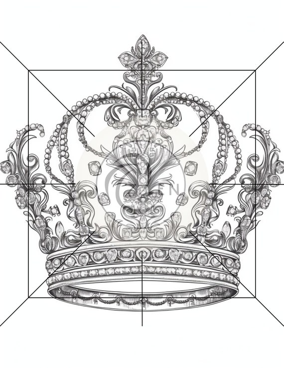 Tiara jewelry coloring pages jewellery jewelry coloring book adults kids teen grayscale coloring book printable pdf instant download