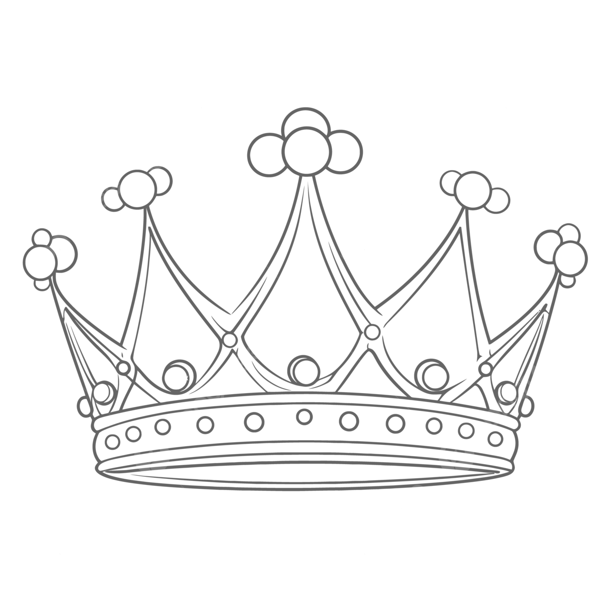 Black and white crown coloring page on a white background outline sketch drawing vector crown drawing wing drawing ring drawing png and vector with transparent background for free download