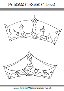 Princess crowns and tiaras loring page