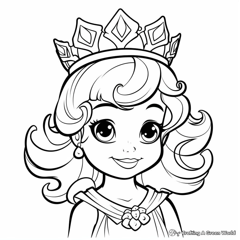 Tiara coloring pages