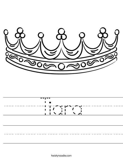 Tiara worksheet