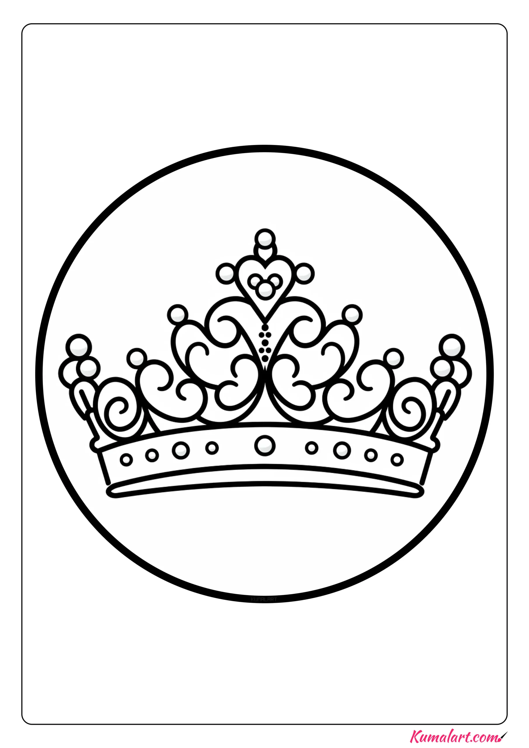 Ð free printable princess crown coloring pages