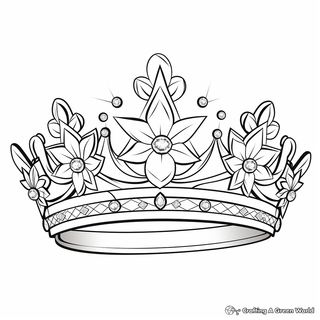 Tiara coloring pages