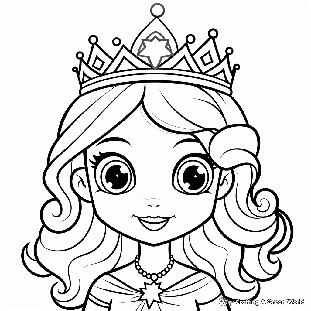 Tiara coloring pages