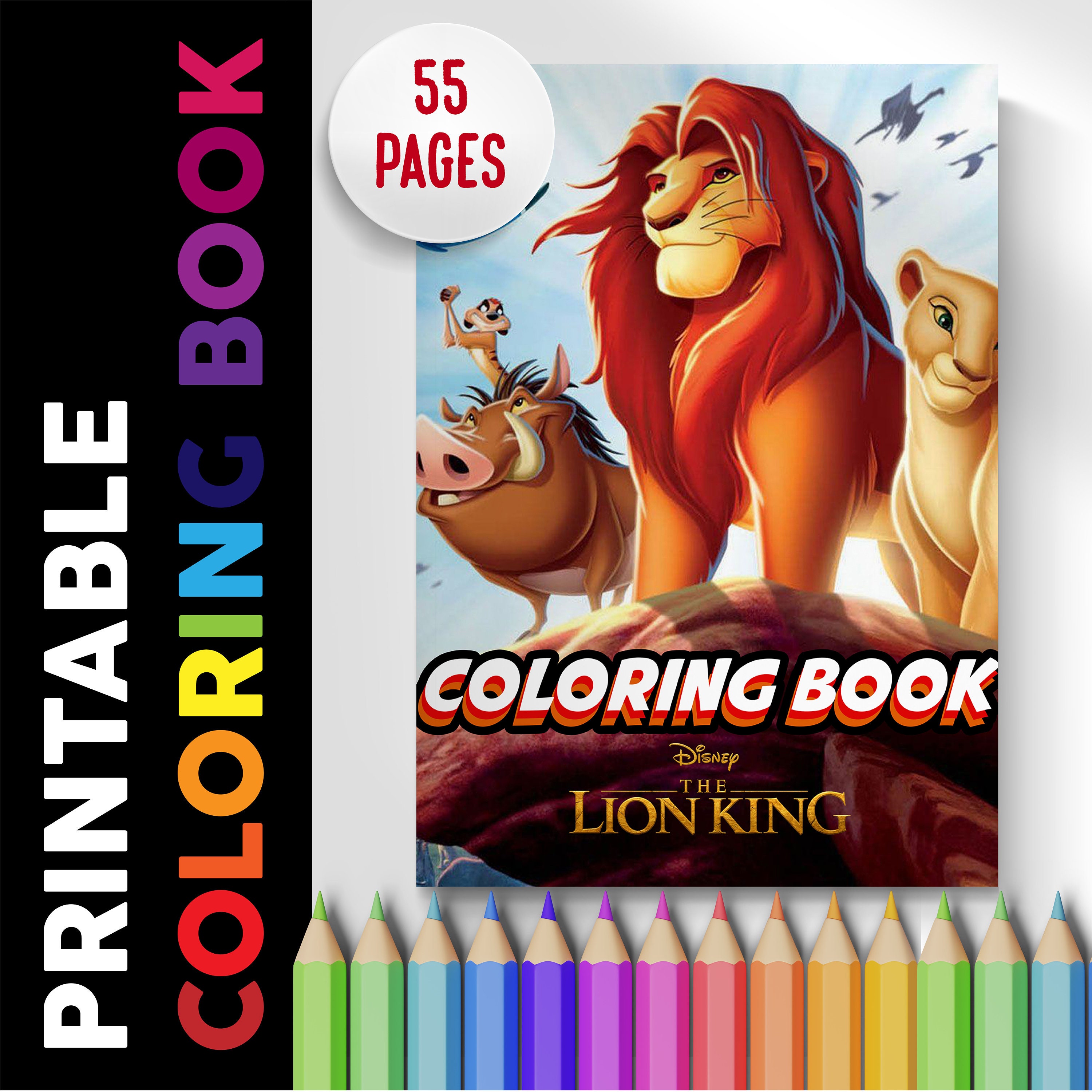 Lion king coloring book pages coloring pages printable