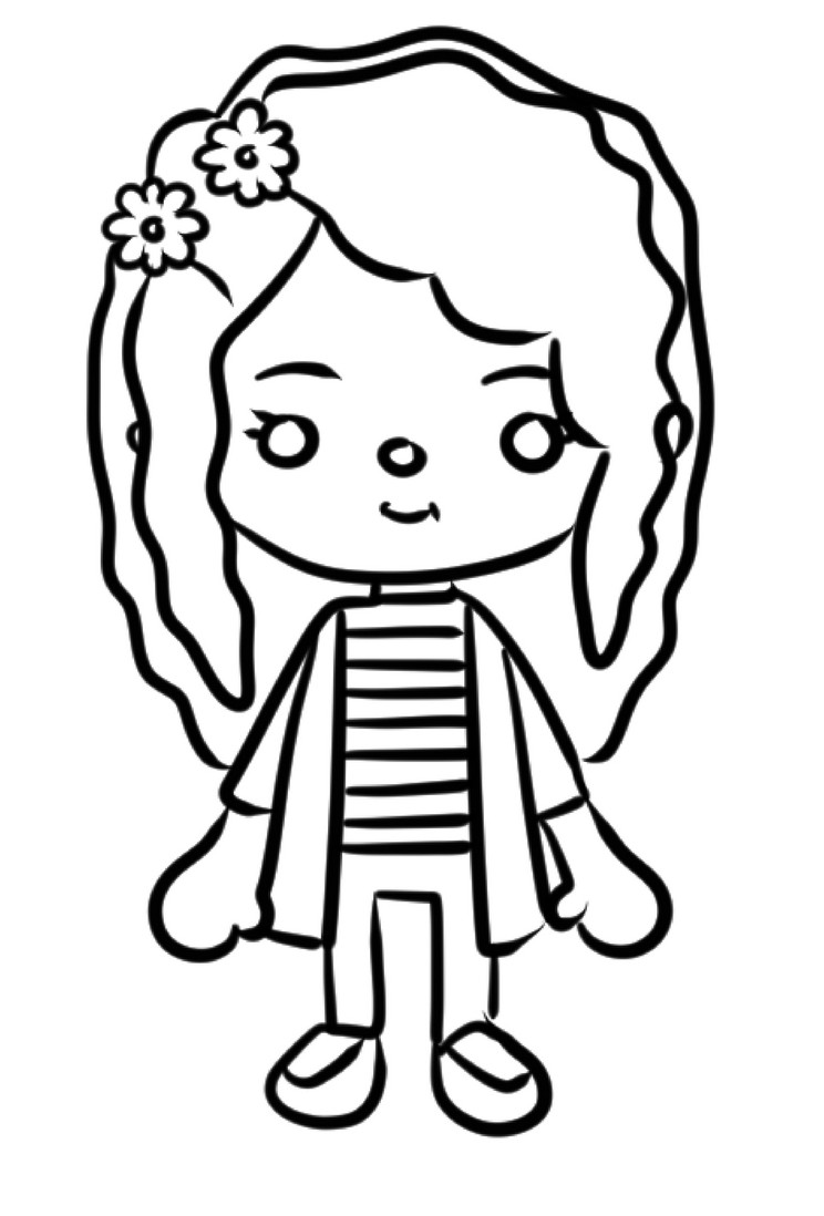 Toca boca coloring page