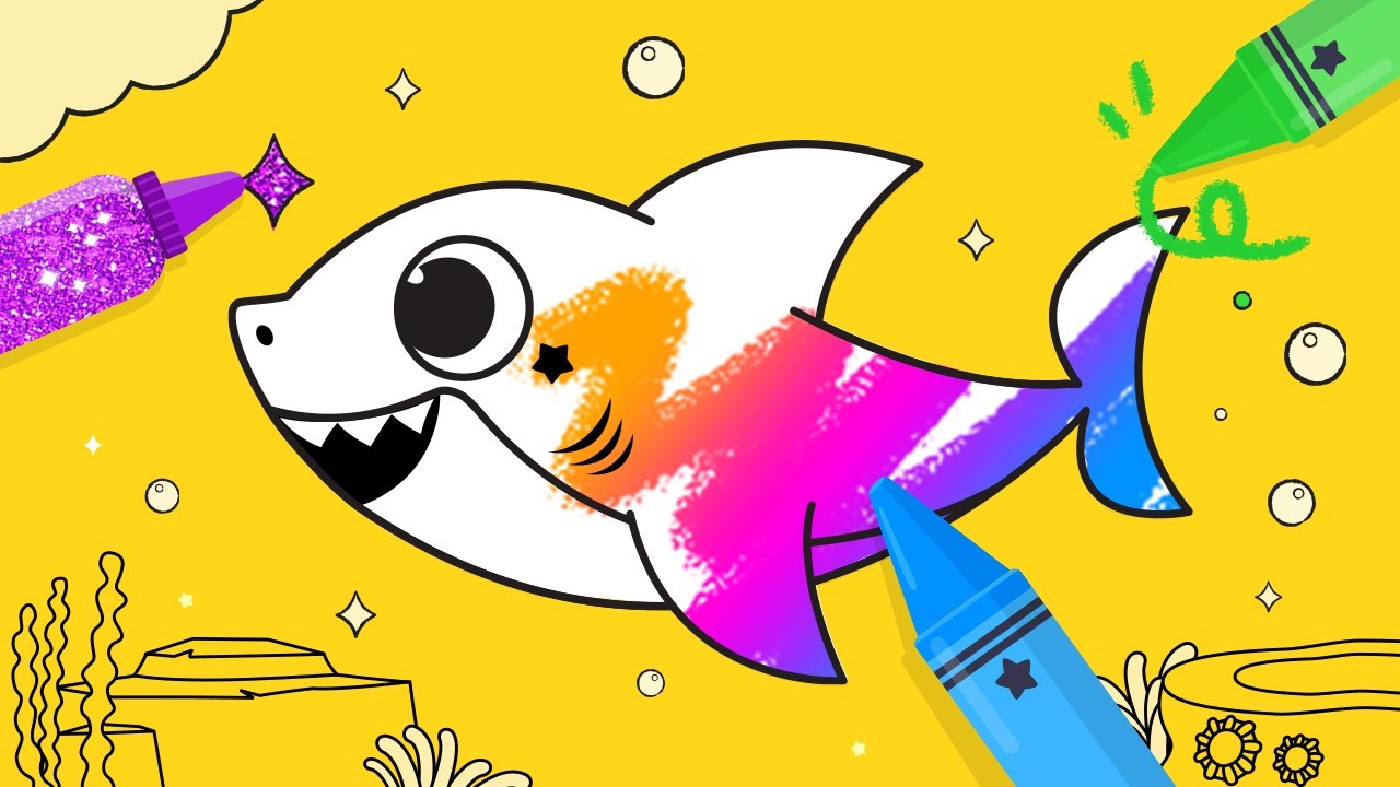 App trailer baby shark coloring book