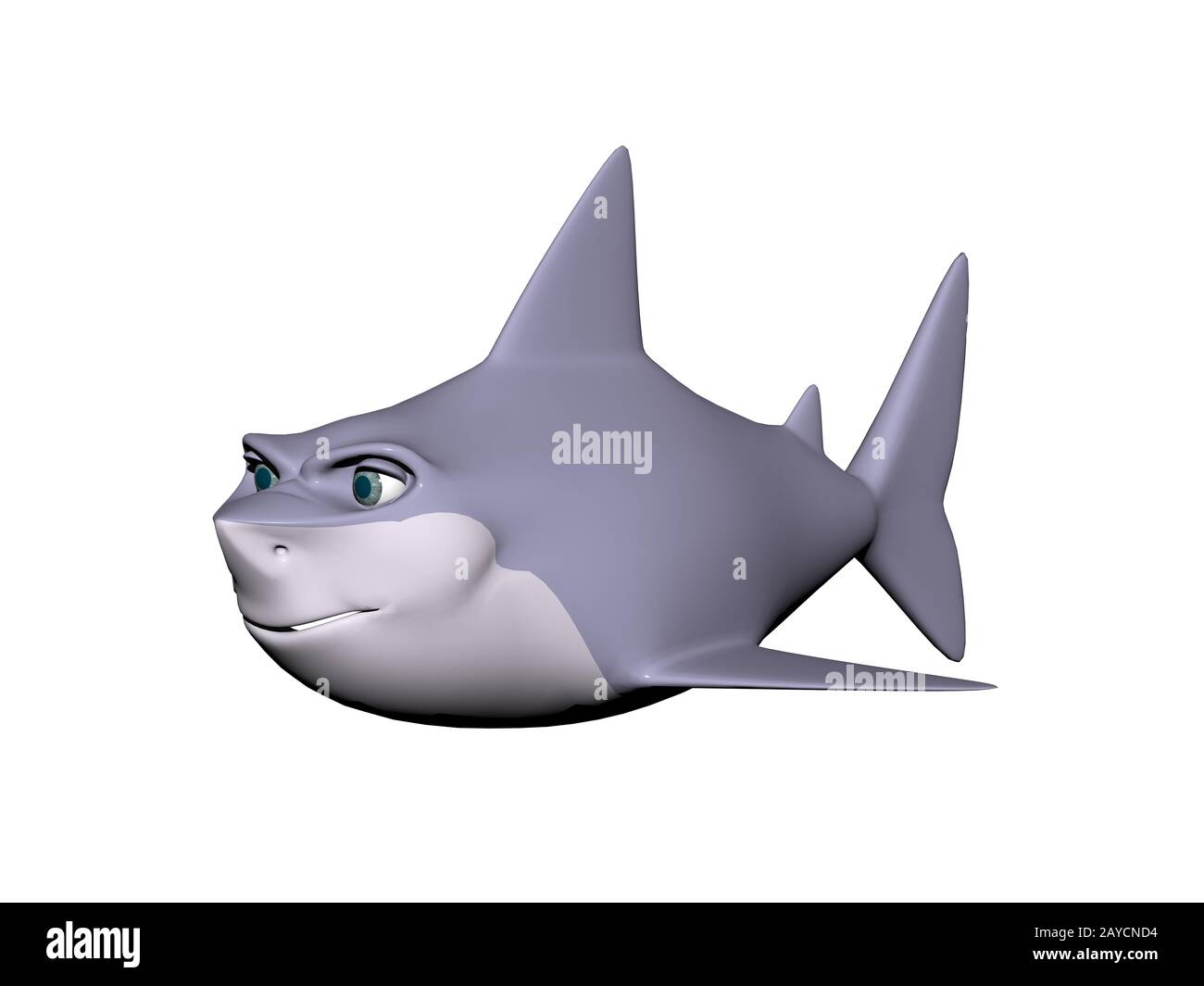 Cartoon shark cut out stock images pictures