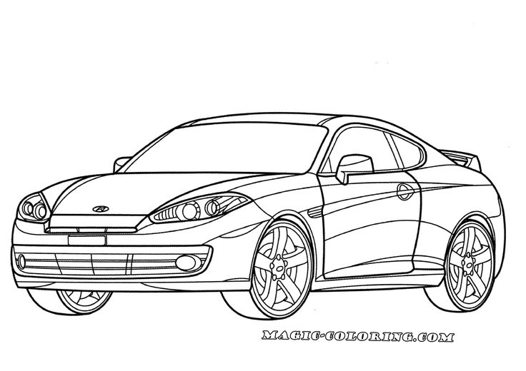 Hyundai tiburon coupe coloring page cars coloring pages hyundai tiburon hyundai