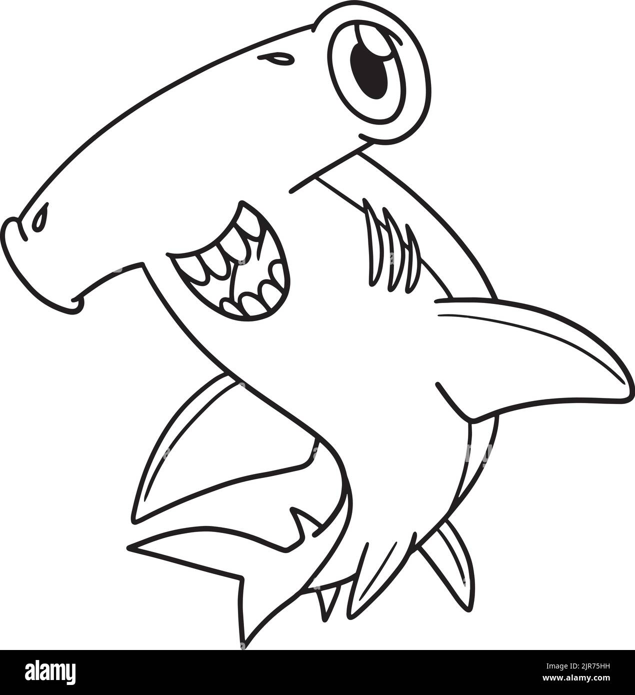 Shark outline cut out stock images pictures