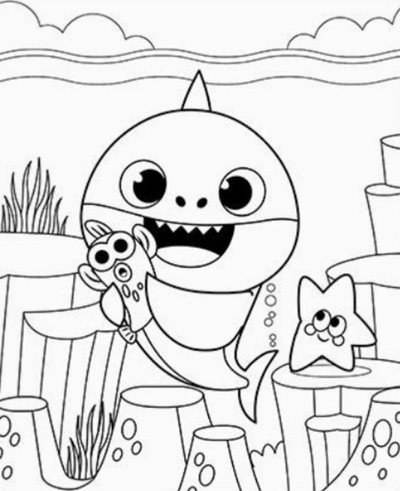 Free easy to print baby shk coloring pages shk coloring pages baby coloring pages coloring pages