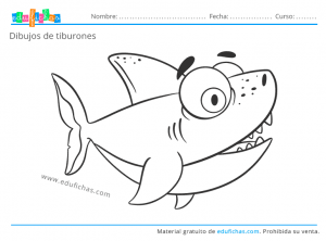 Dibujos de tiburones descargar dibujos para colorear en pdf