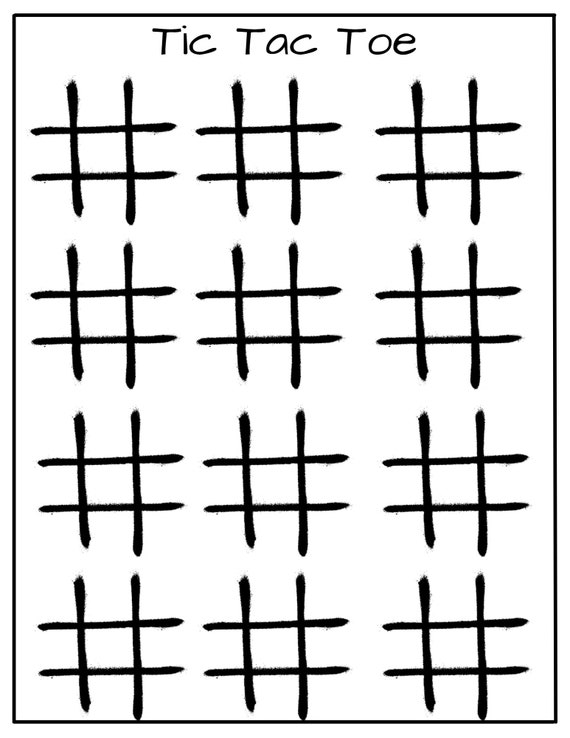 Printable tic tac toe for kids kids activity