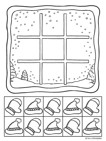 Winter tic tac toe â tims printables