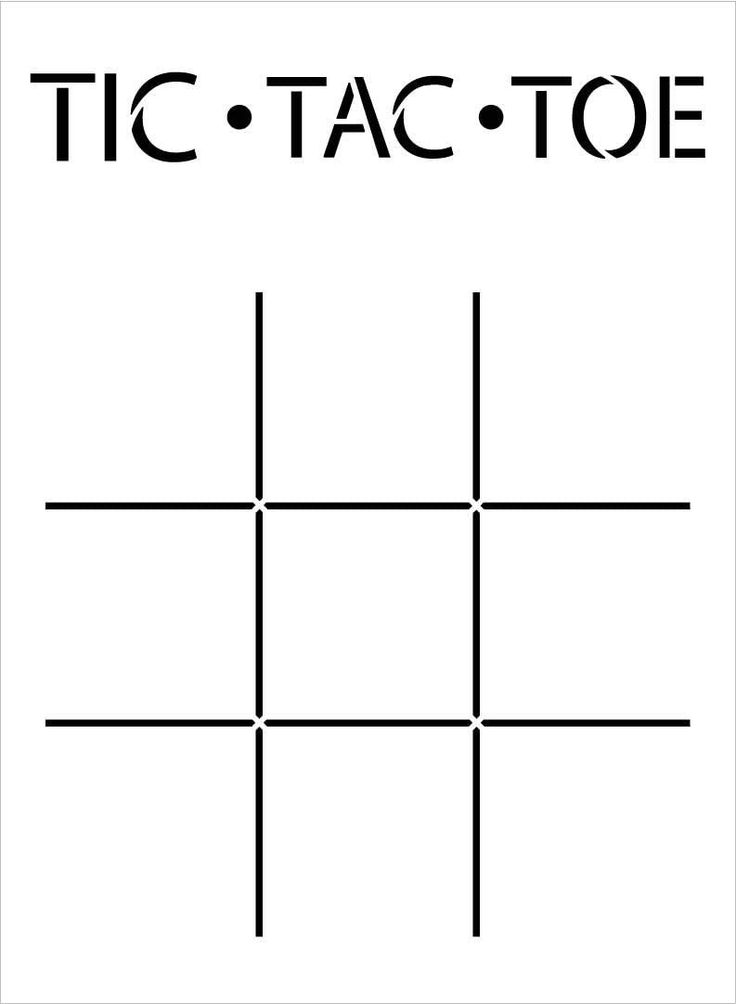 Tic tac toe board stencil by studior diy family children xoxo game home decor gift craft paint wood sign reusable mylar template select size tic tac toe